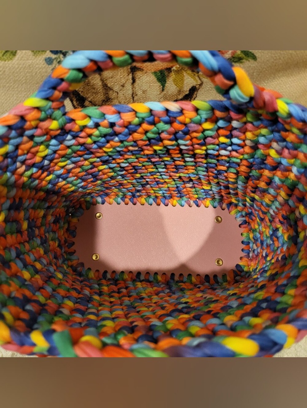 Handcrafted (By Hubby) Crochet Handbag With Charm - NWT - Picture 8 of 8